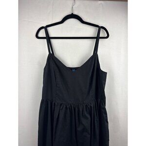Old Navy Womens Black Sleeveless Dress XL 100% Cotton Made In India